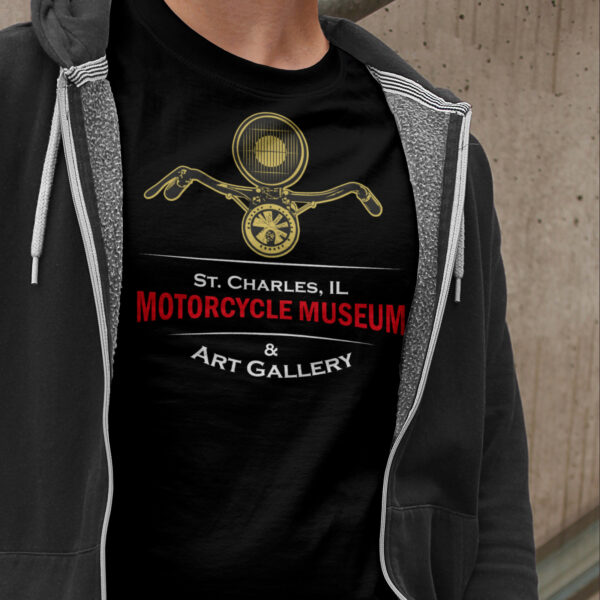 Museum Logo T-Shirt – Long Sleeve | ST. Charles Motorcycle Museum & Art Gallery